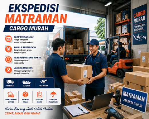 Ekspedisi Matraman – Cargo Murah untuk Pengiriman ke Seluruh Indonesia
